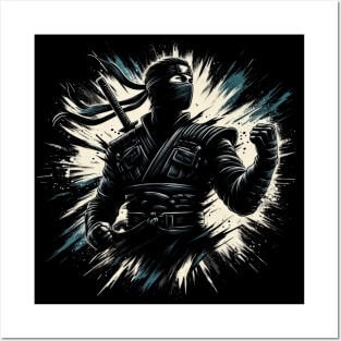 Black Ninja Posters and Art